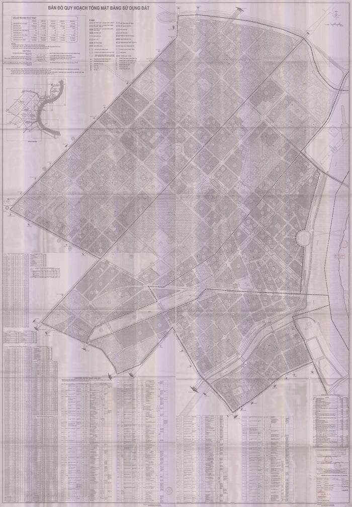 Bản đồ quy hoạch sử dụng đất quận 1 - Tỉ lệ 1:2000