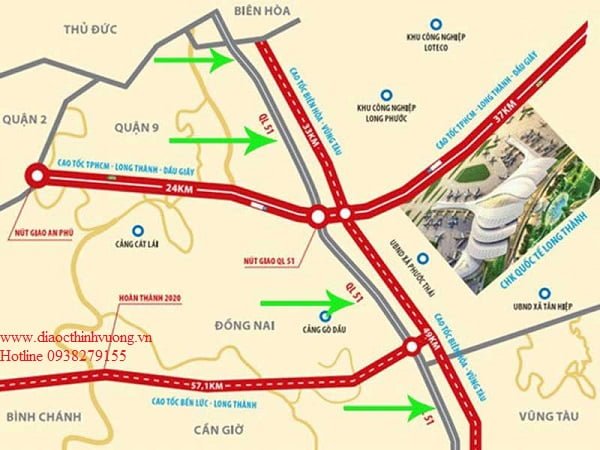 Cao tốc Biên Hòa Vũng Tàu giúp kết nối ra sân bay Quốc tế Long Thành