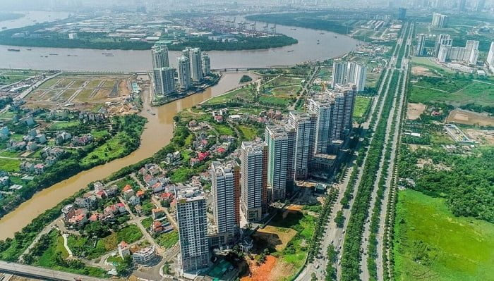View sông Sài Gòn vào ban ngày tại The Sun Avenue