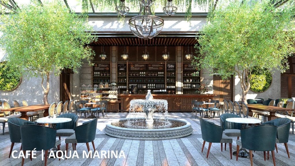 Chuỗi nhà hàng, cafe tại Aqua Marina