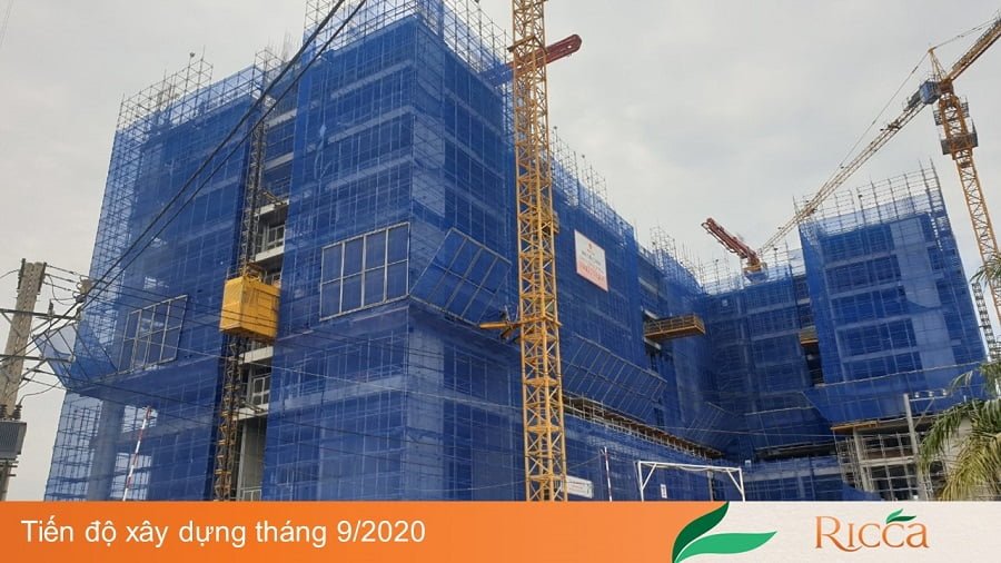 Tiến độ xây dựng căn hộ Ricca mới nhất ngày 25/09/2020