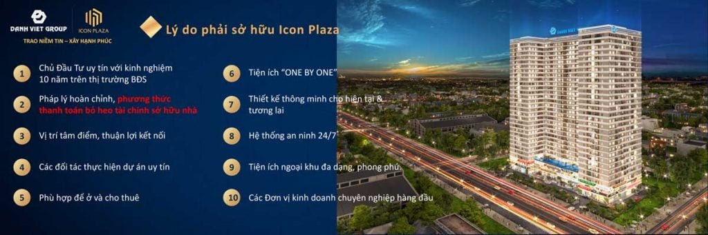 Các lý do nên chọn dự án Icon Plaza