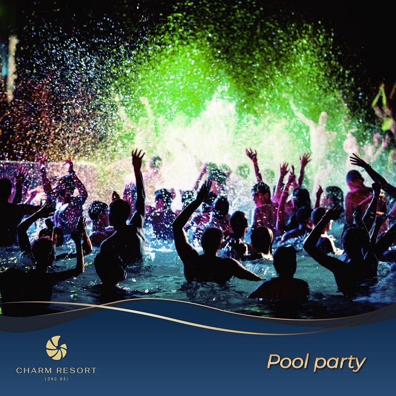 Pool party Charm Long Hải Resort
