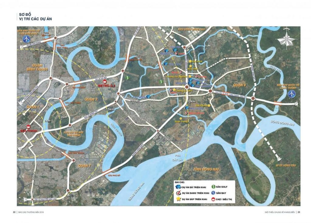 Sơ đồ liên kết vùng của dự án Clarita Khang Điền