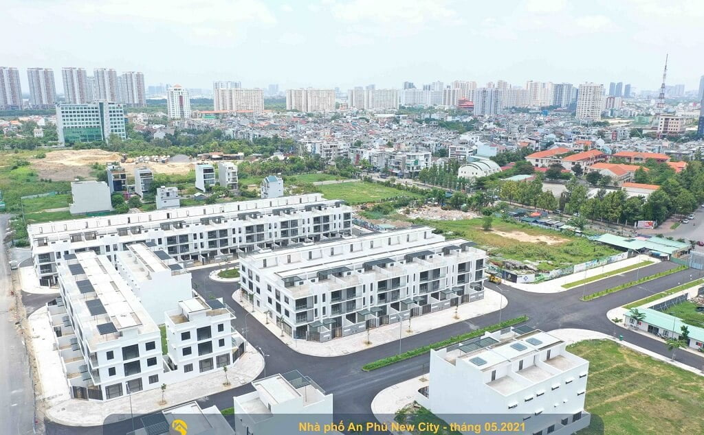 Toàn cảnh tiến độ xây dựng thực tế dự án An Phú New City Quận 2