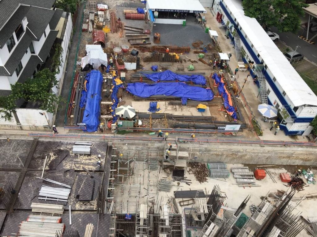 Tiến độ xây dựng Thảo Điền Green Towers tháng 7/2021