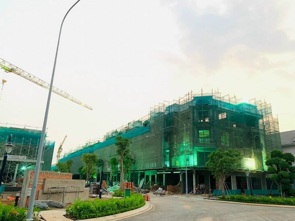 Tiến độ xây dựng nhà phố The Classia Khang Điền mới nhất tháng 3-2022