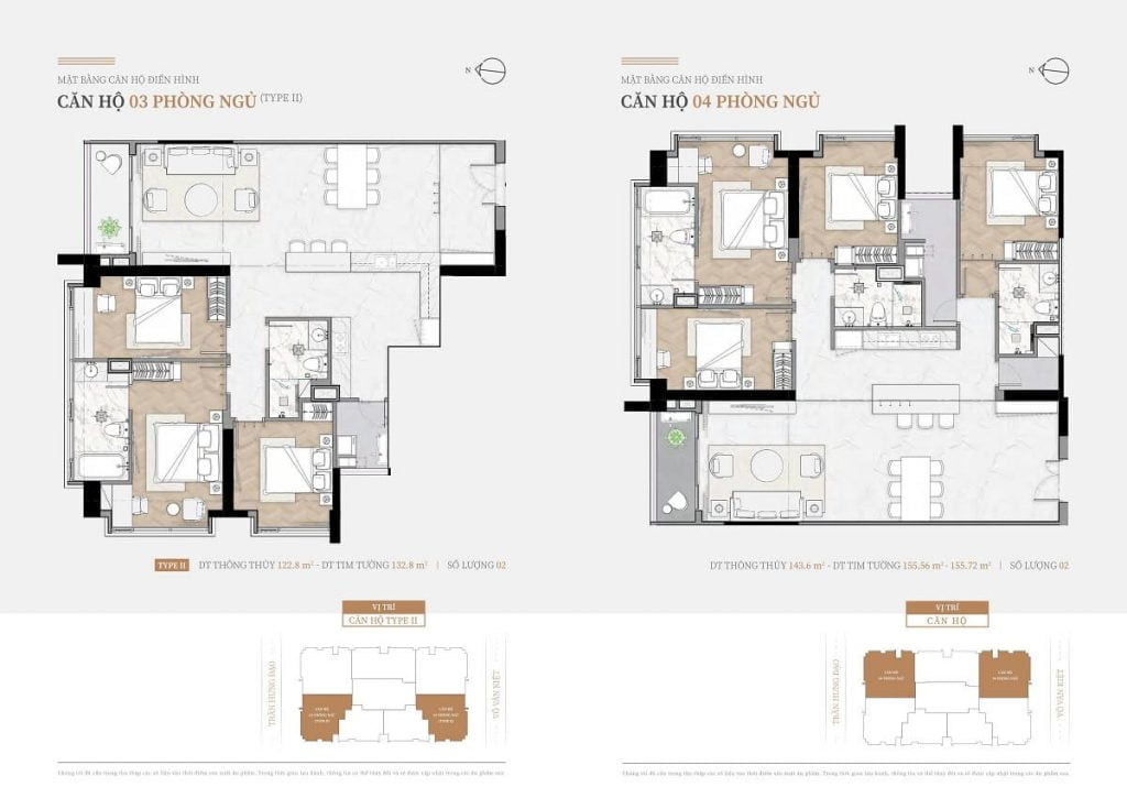 Thiết kế chung cư Stella Residence căn hộ 3PN và 4PN