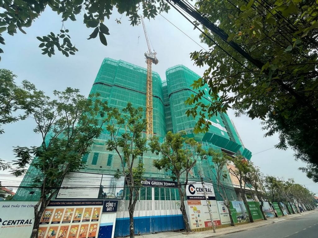 Tiến độ xây dựng tháng 06-2022 dự án Thảo Điền Green Towers