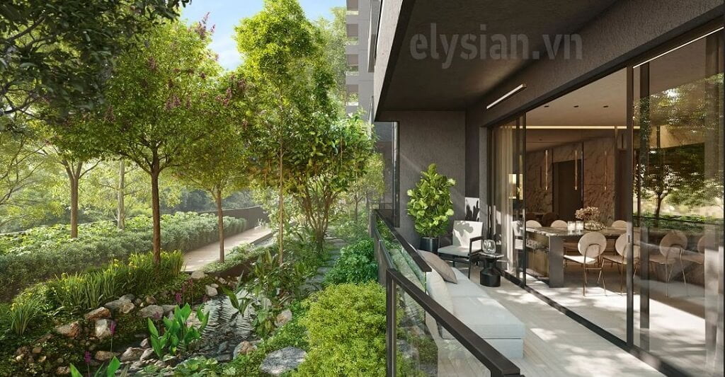 Ý tưởng mang những mảng xanh nhiên vào cho cư dân căn hộ Elysian Q9