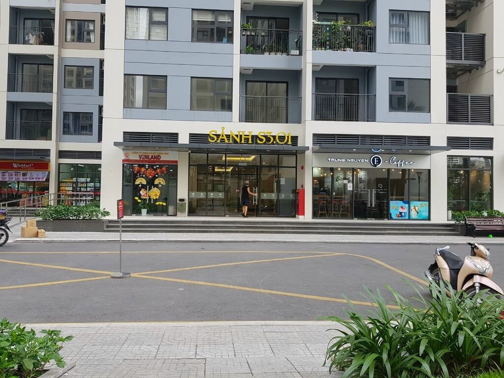 Shophouse kinh doanh khối để của tòa S301 khu đô thị Vinhomes Grand Park