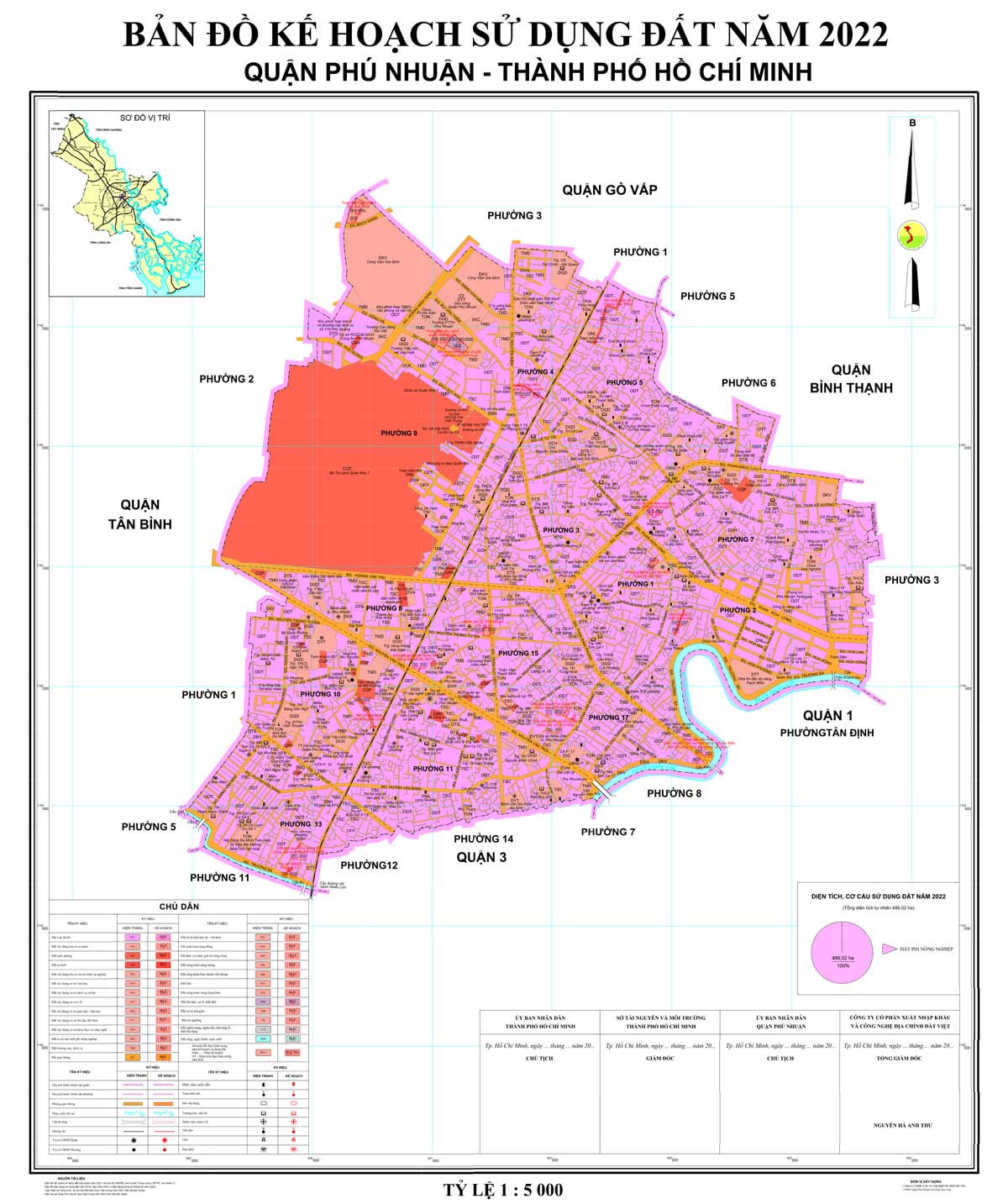 Bản đồ KHSDĐ Quận Phú Nhuận năm 2022
