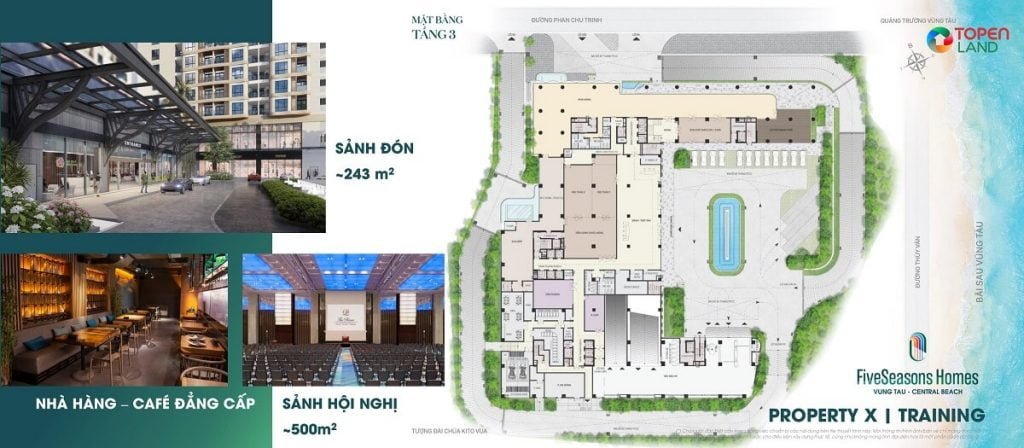 Tiện ích tầng 3 dự án Fiveseasons Homes Hotel & Residences Vũng Tàu