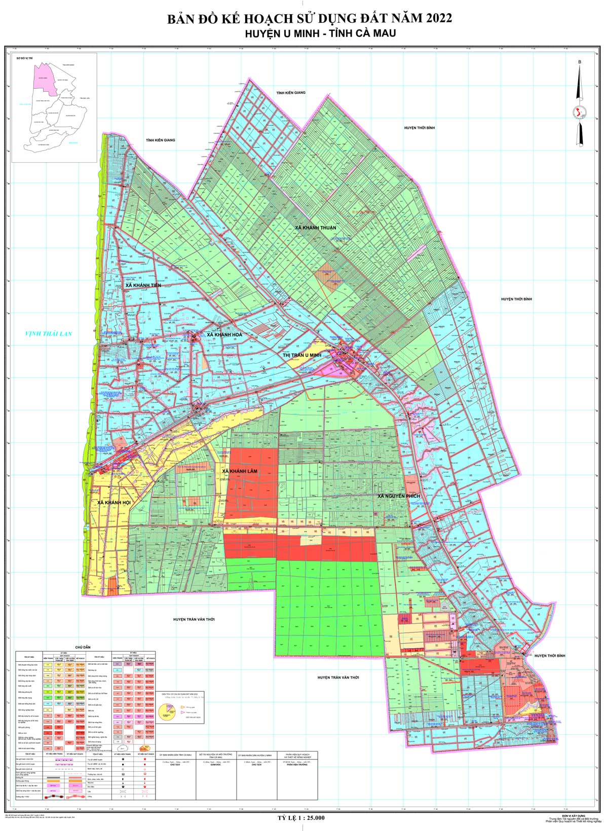 Bản đồ KHSDĐ huyện U Minh năm 2022