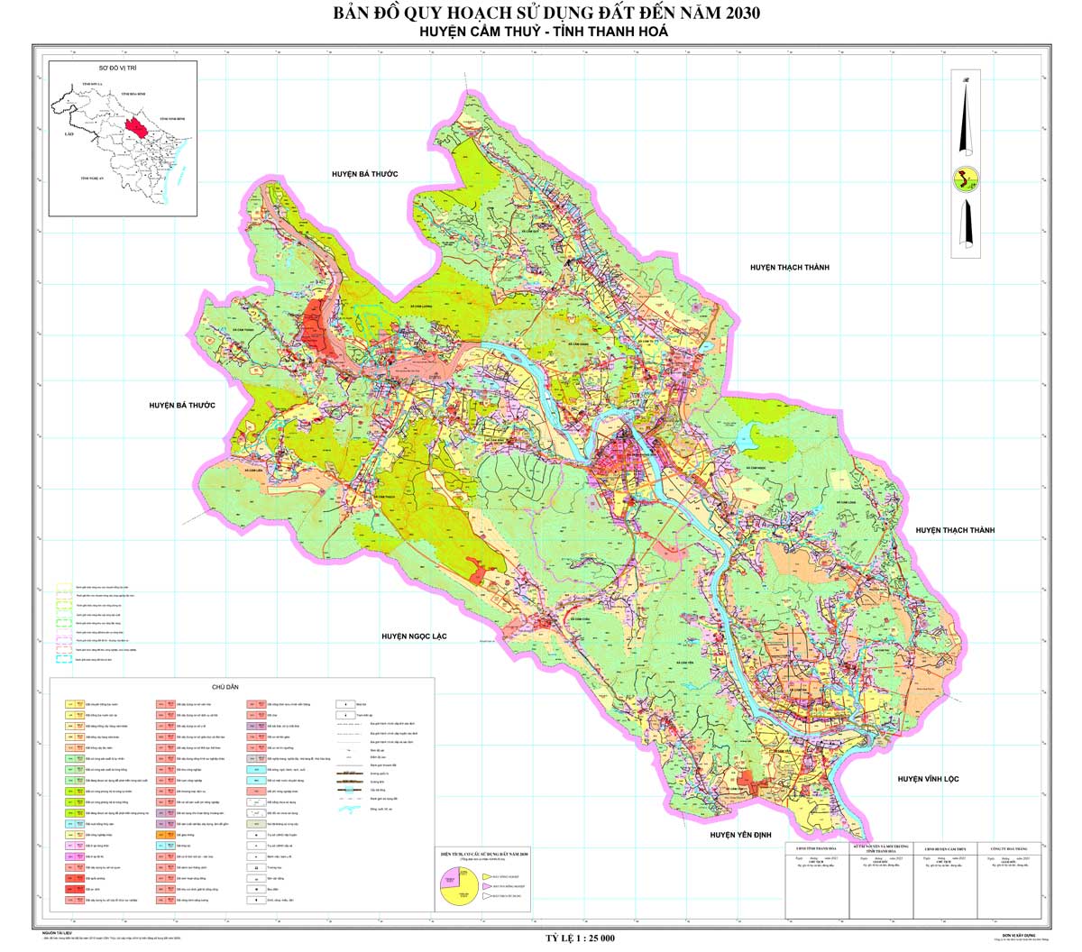 Bản đồ QHSDĐ huyện Cẩm Thủy đến năm 2030