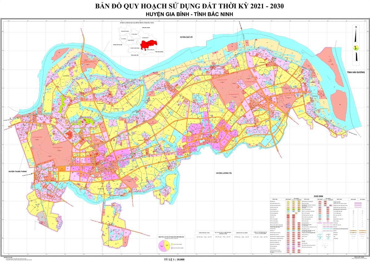 Bản đồ QHSDĐ huyện Gia Bình đến năm 2030