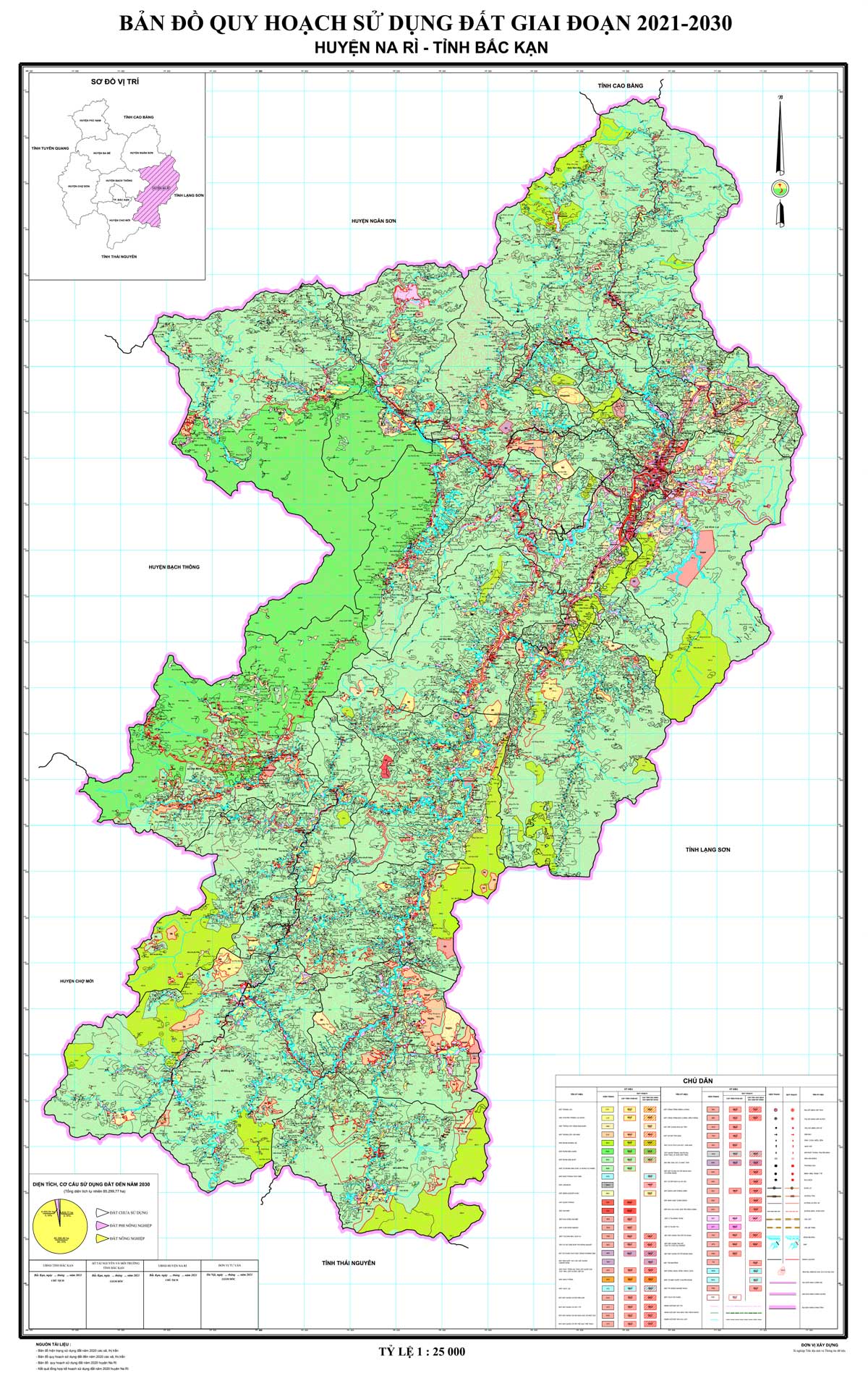 Bản đồ QHSDĐ huyện Na Rì đến năm 2030