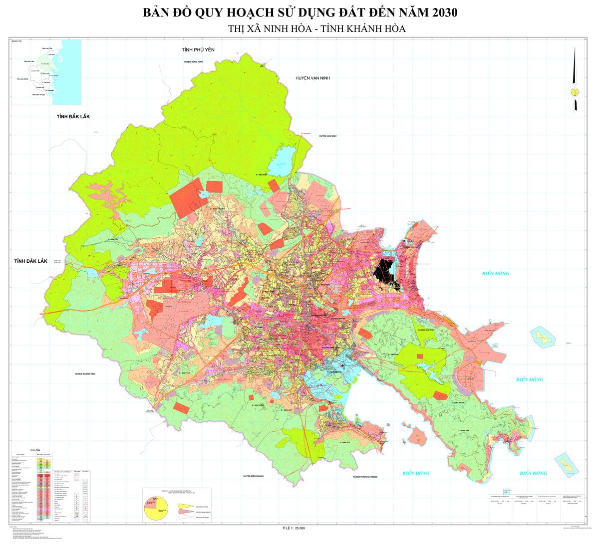 Bản đồ QHSDĐ TX Ninh Hòa đến năm 2030 (đã duyệt)