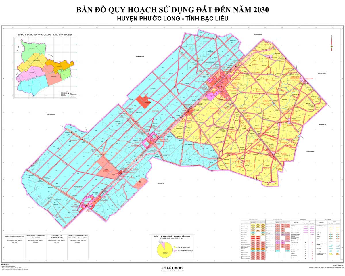 Bản đồ QHSDĐ huyện Phước Long đến năm 2030
