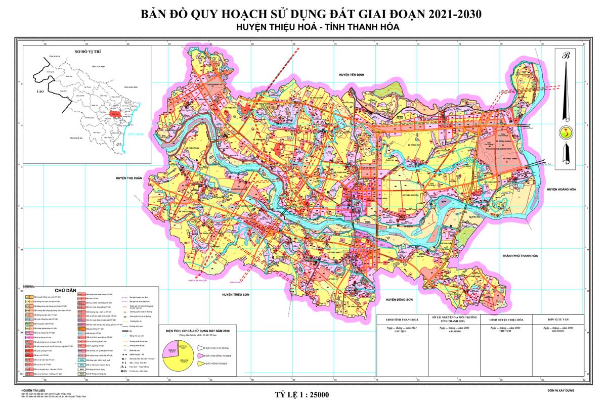 Bản đồ QHSDĐ huyện Thiệu Hóa đến năm 2030