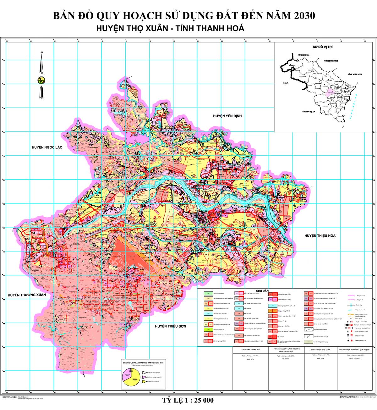 Bản đồ QHSDĐ huyện Thọ Xuân đến năm 2030