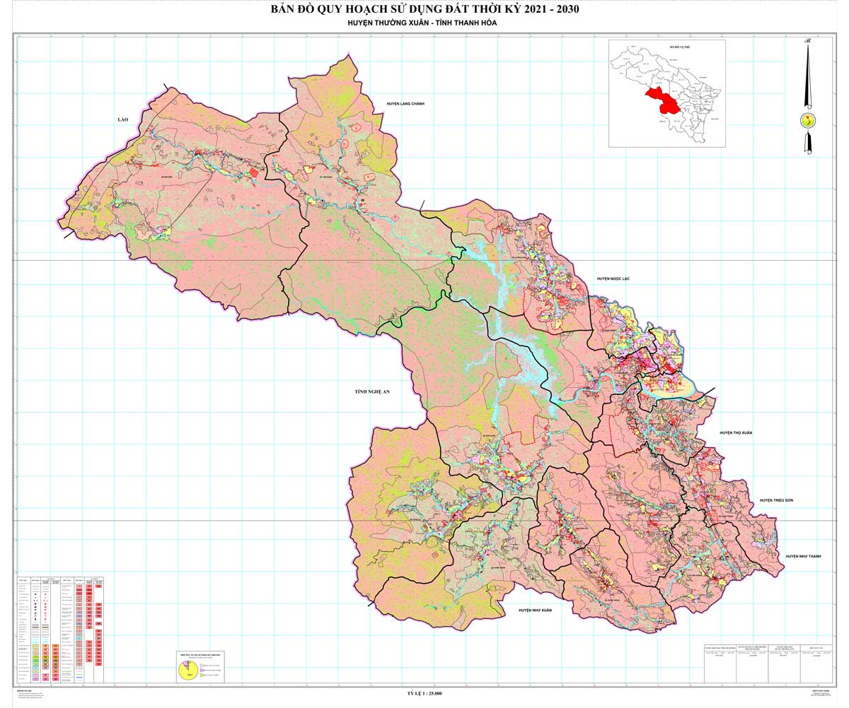 Bản đồ QHSDĐ huyện Thường Xuân đến năm 2030