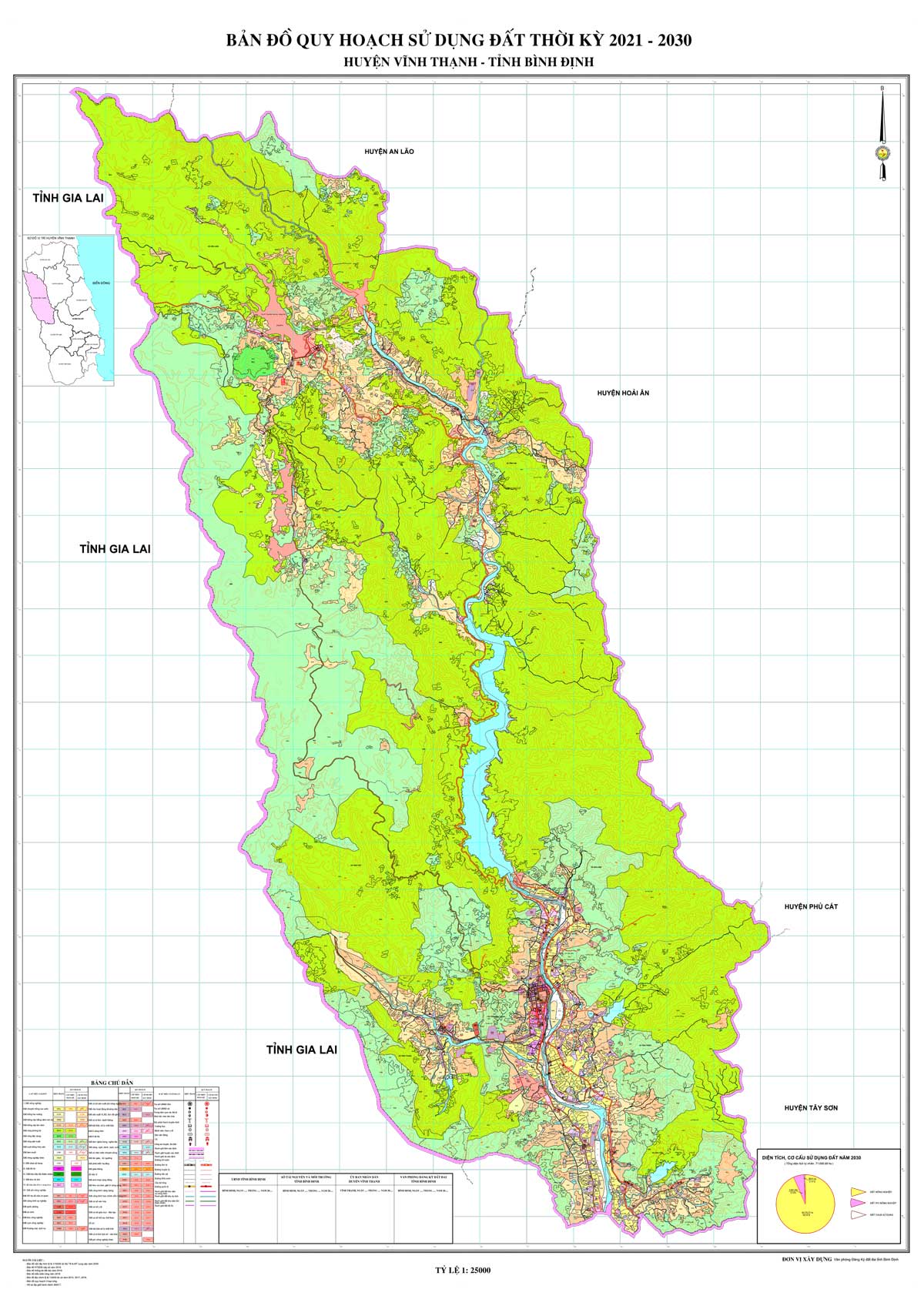 Bản đồ QHSDĐ huyện Vĩnh Thạnh đến năm 2030
