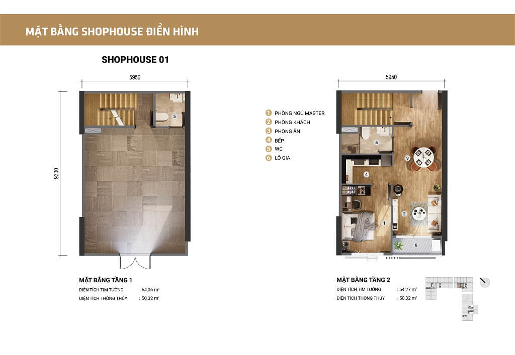 Thiết kế shophouse mẫu 1PN
