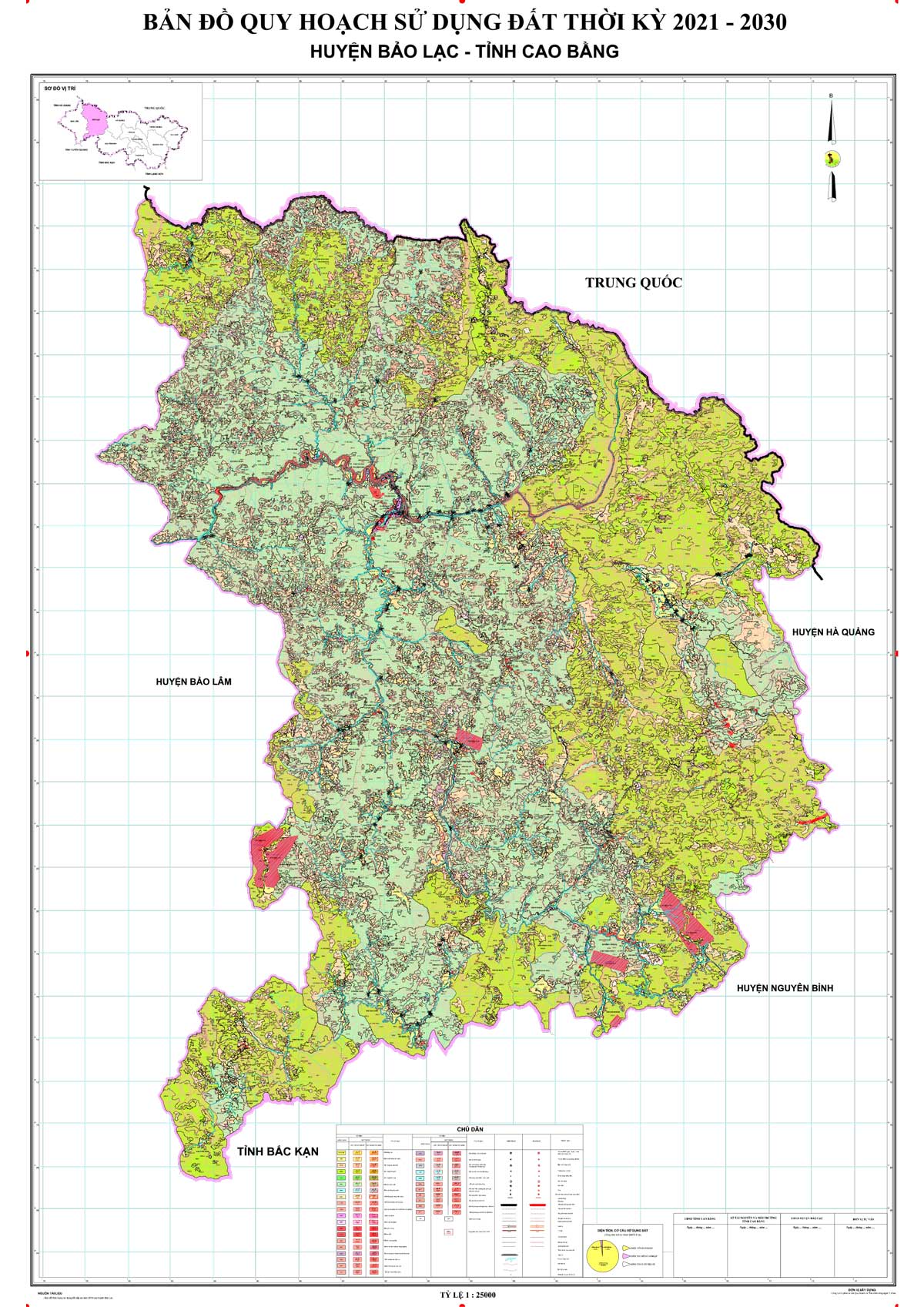 Bản đồ QHSDĐ huyện Bảo Lạc đến năm 2030