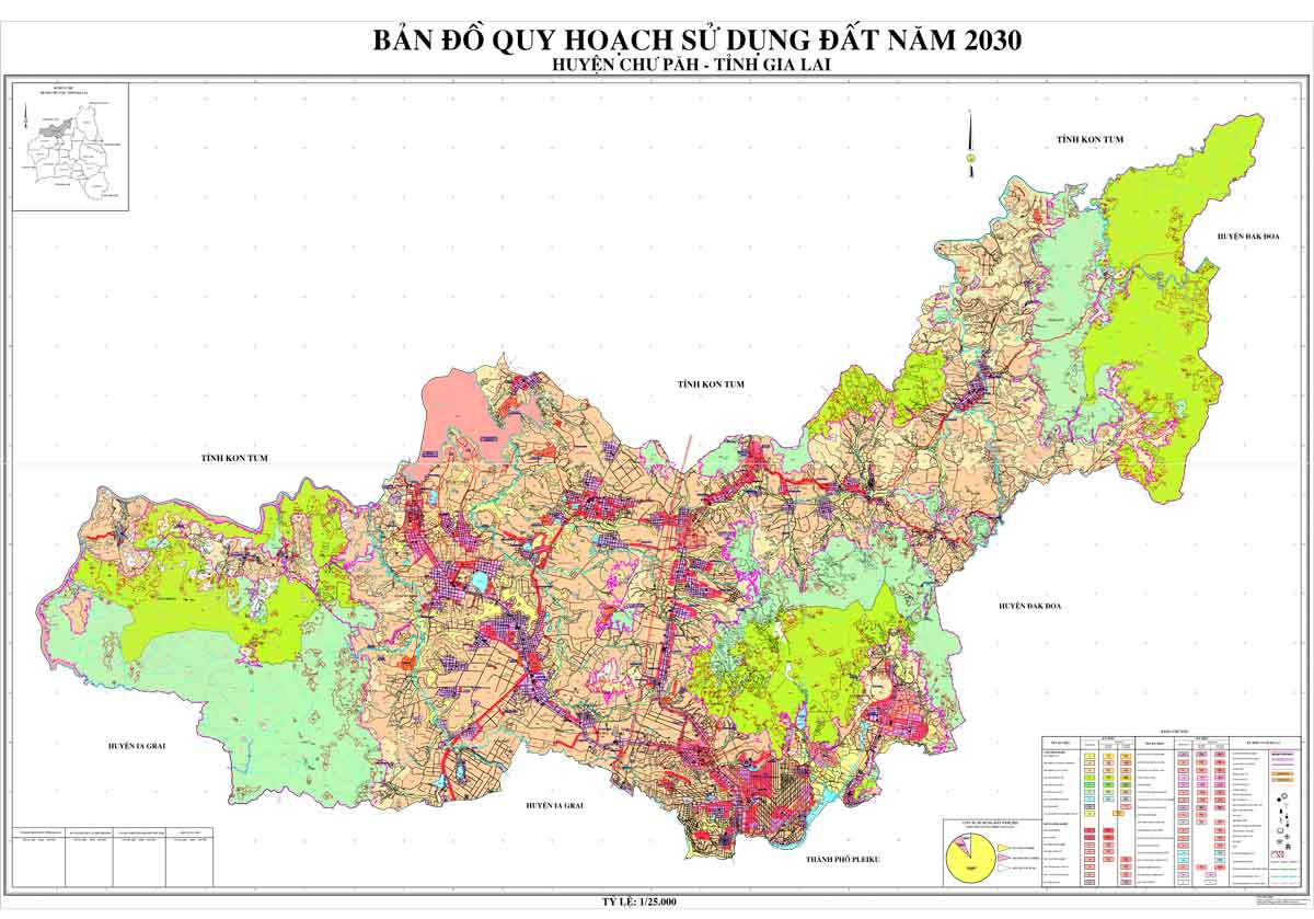Bản đồ QHSDĐ huyện Chư Păh đến năm 2030