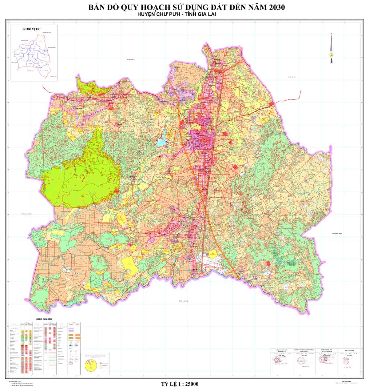 Bản đồ QHSDĐ huyện Chư Pưh đến năm 2030