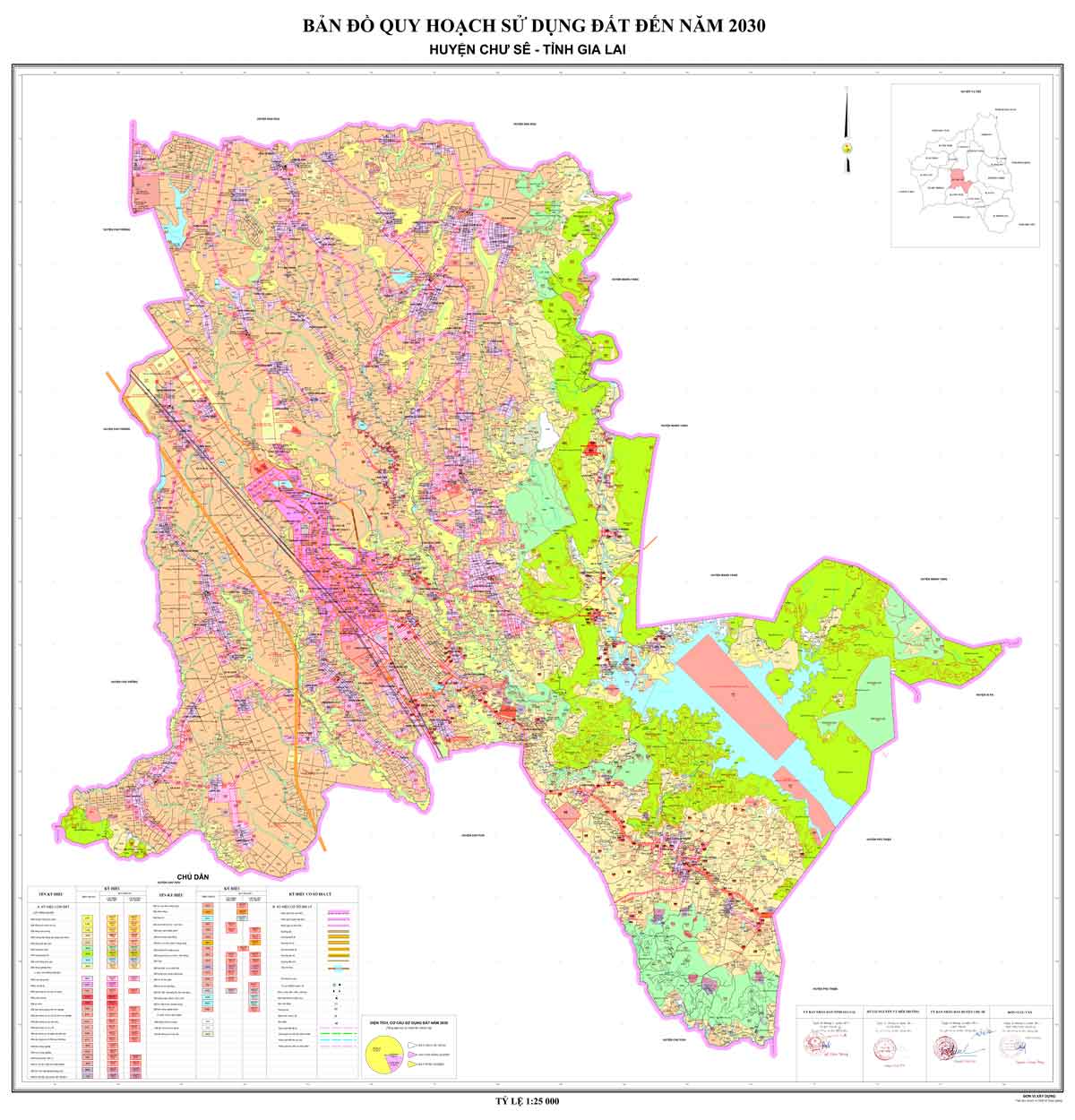 Bản đồ QHSDĐ huyện Chư Sê đến năm 2030