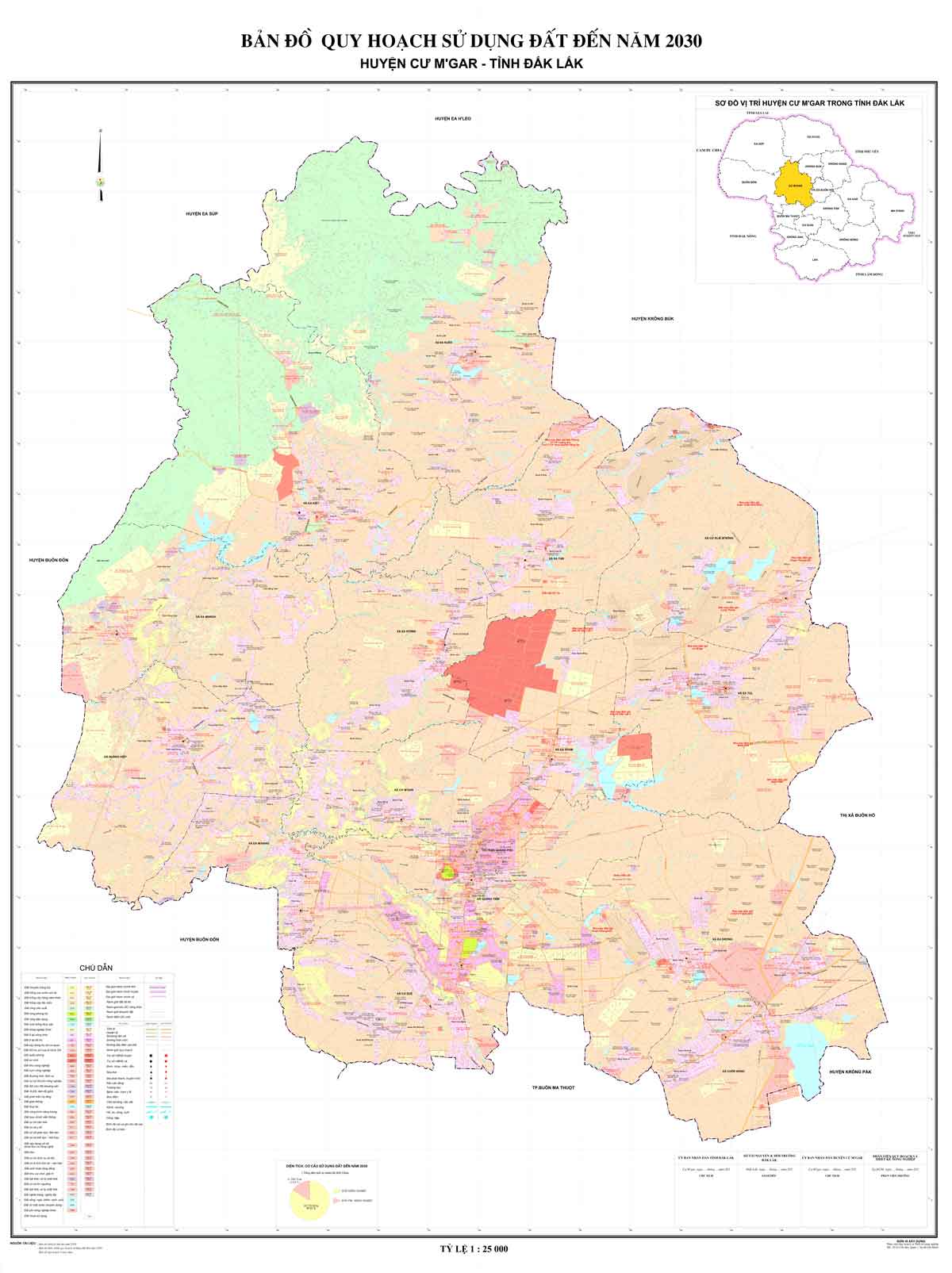 Bản đồ QHSDĐ huyện Cư M'gar đến năm 2030