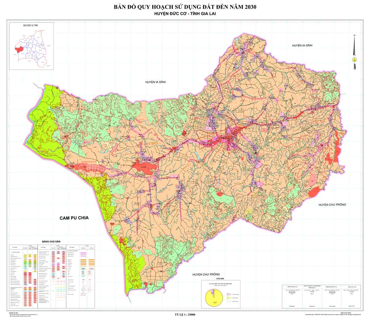 Bản đồ QHSDĐ huyện Đức Cơ đến năm 2030