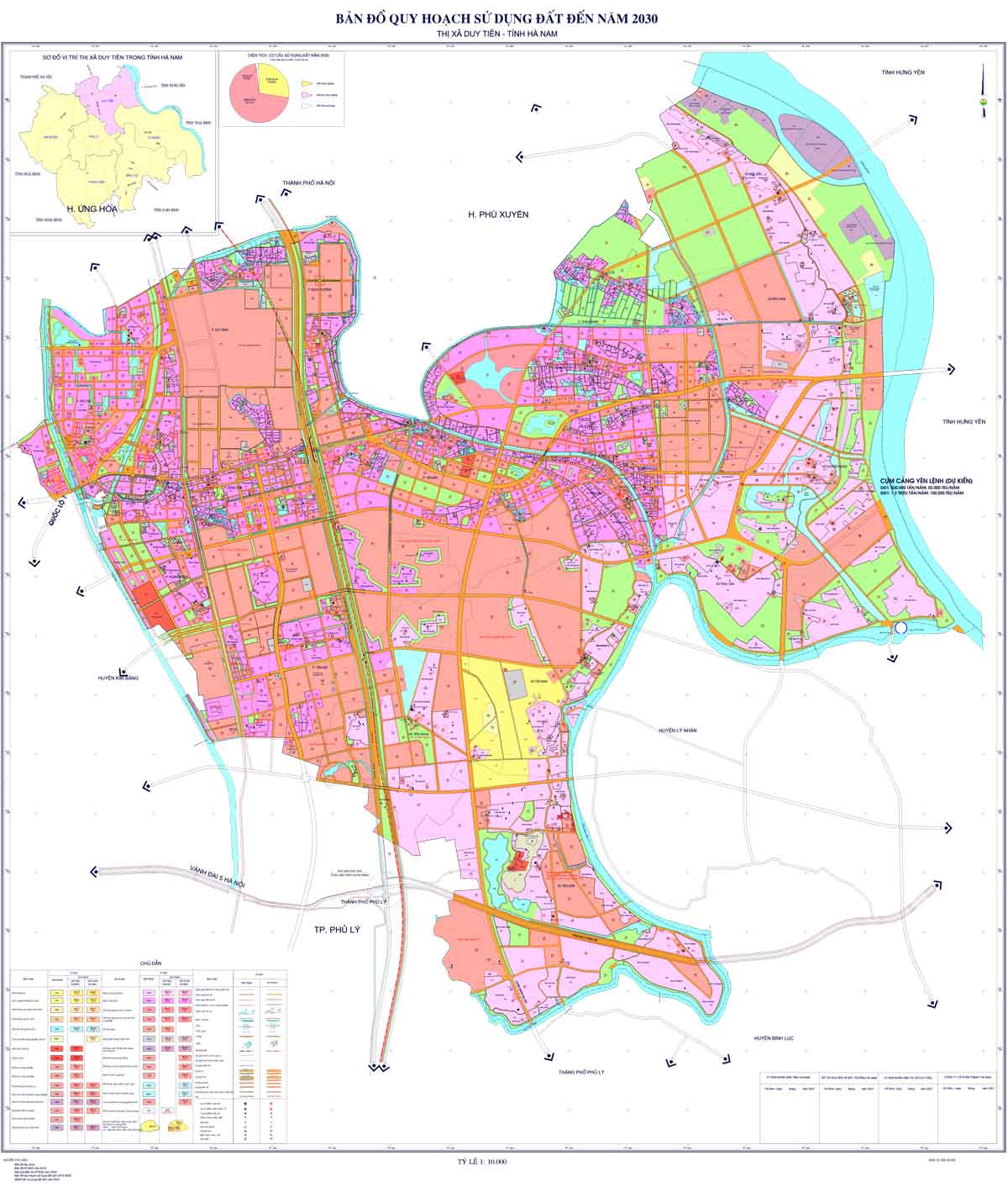 Bản đồ QHSDĐ TX Duy Tiên đến năm 2030