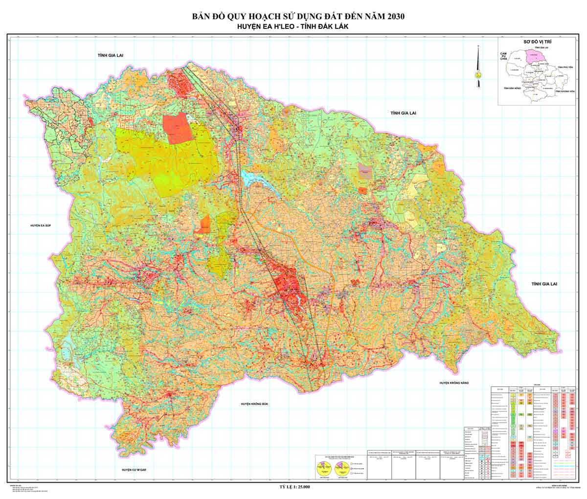 Bản đồ QHSDĐ huyện Ea H'leo đến năm 2030