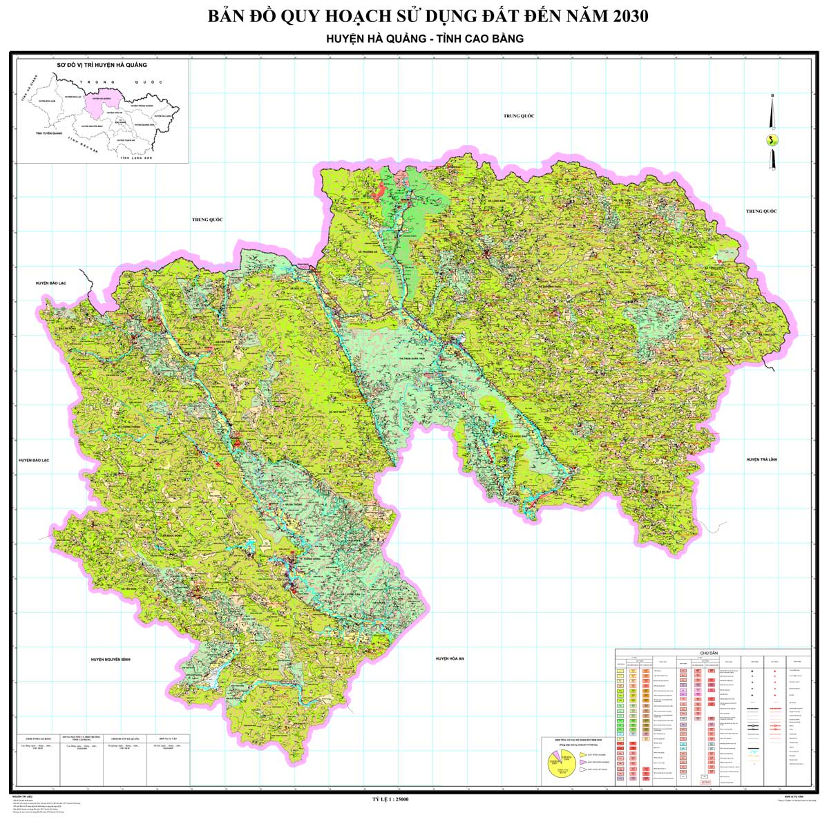 Bản đồ QHSDĐ huyện Hà Quảng đến năm 2030