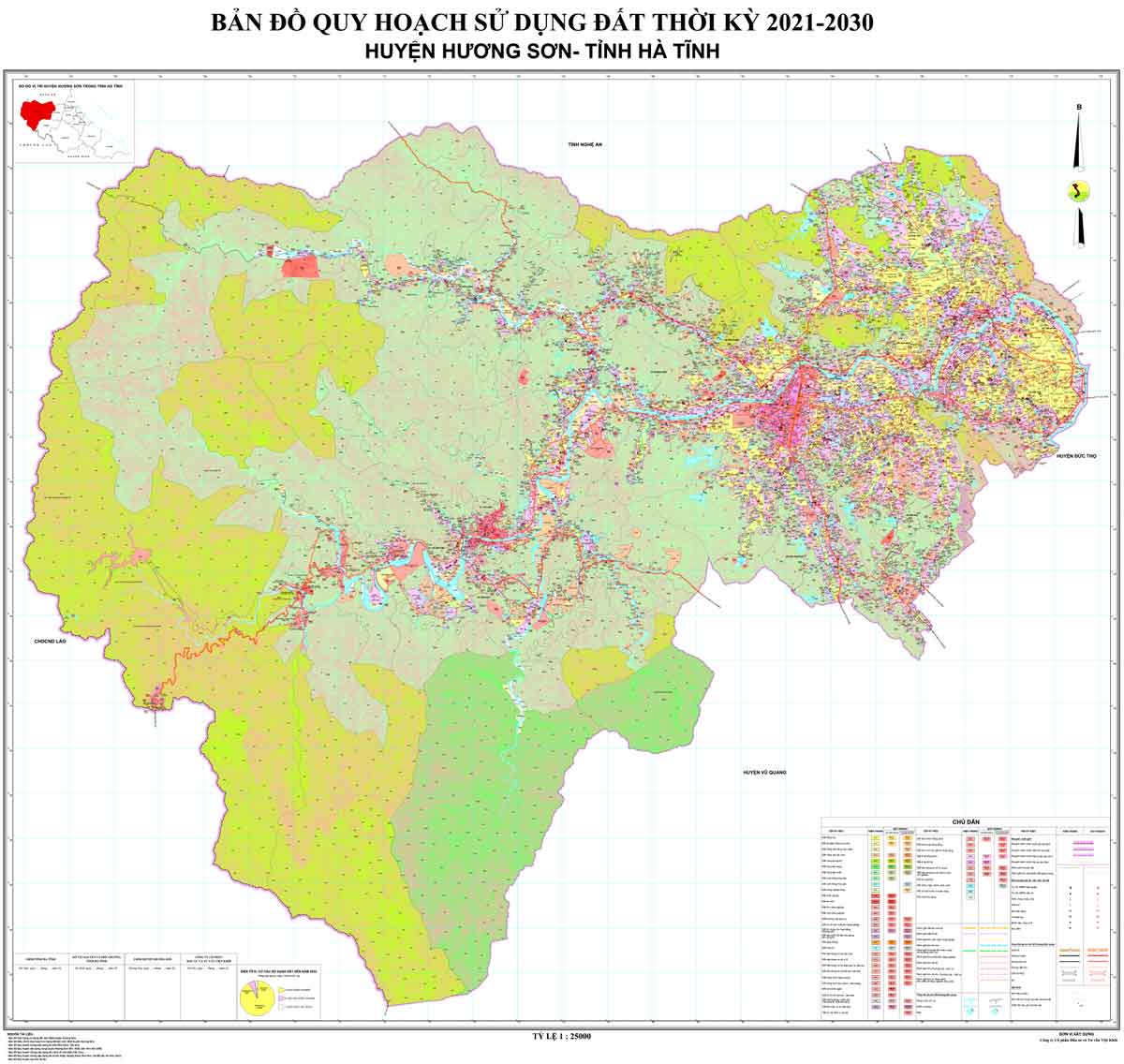 Bản đồ QHSDĐ huyện Hương Sơn đến năm 2030
