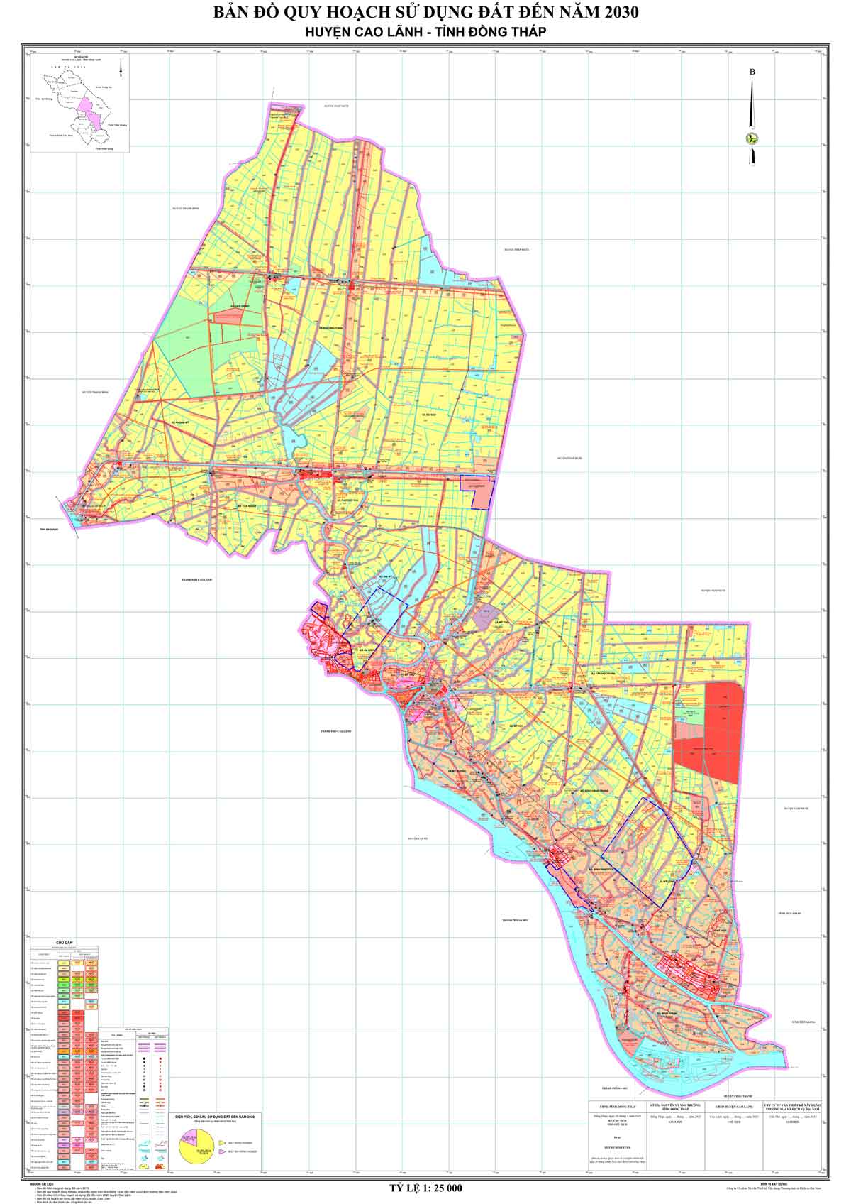 Bản đồ QHSDĐ huyện Cao Lãnh đến năm 2030