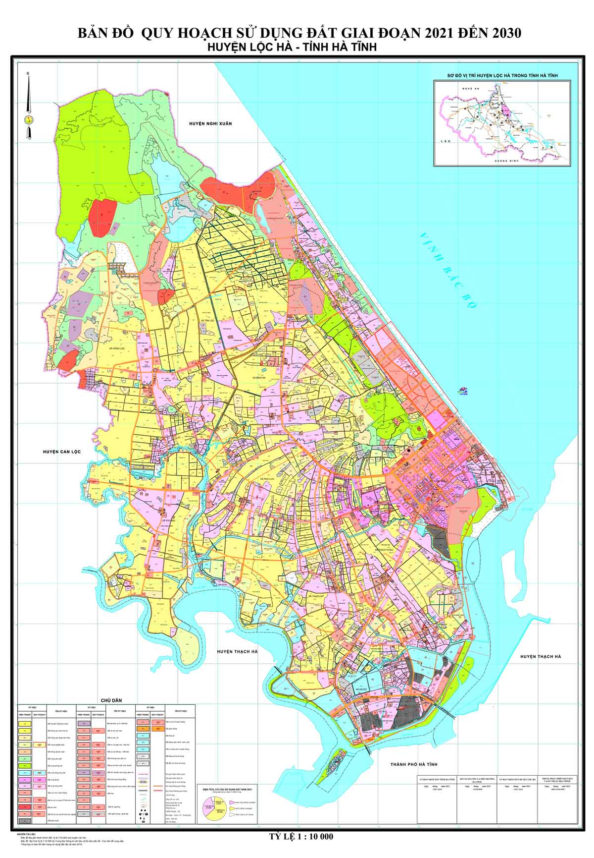 Bản đồ QHSDĐ huyện Lộc Hà đến năm 2030