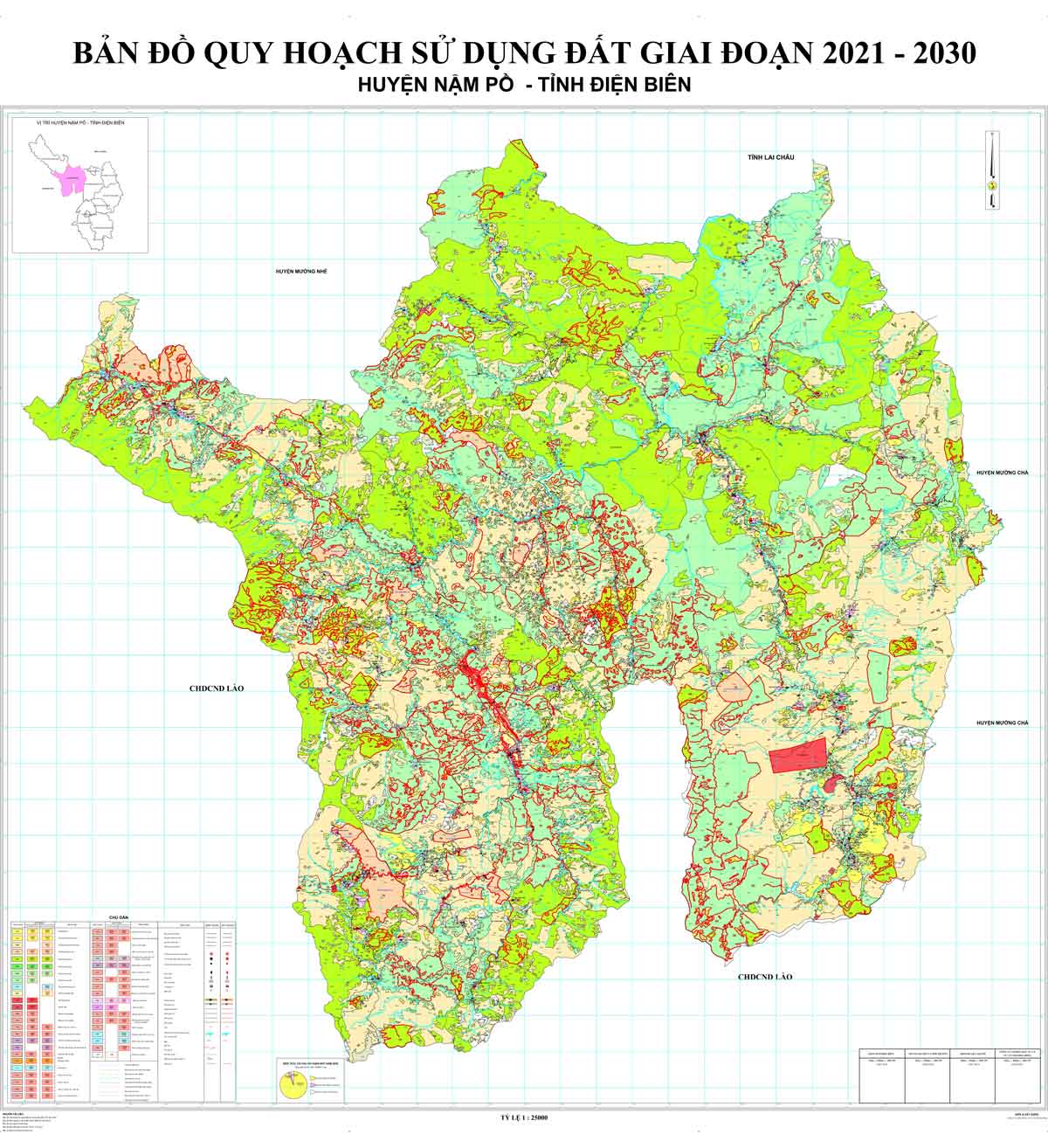 Bản đồ QHSDĐ huyện Nậm Pồ đến năm 2030