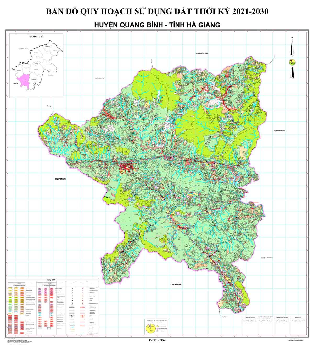 Bản đồ QHSDĐ huyện Quang Bình đến năm 2030