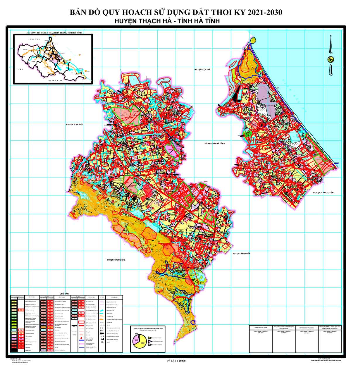 Bản đồ QHSDĐ huyện Thạch Hà đến năm 2030