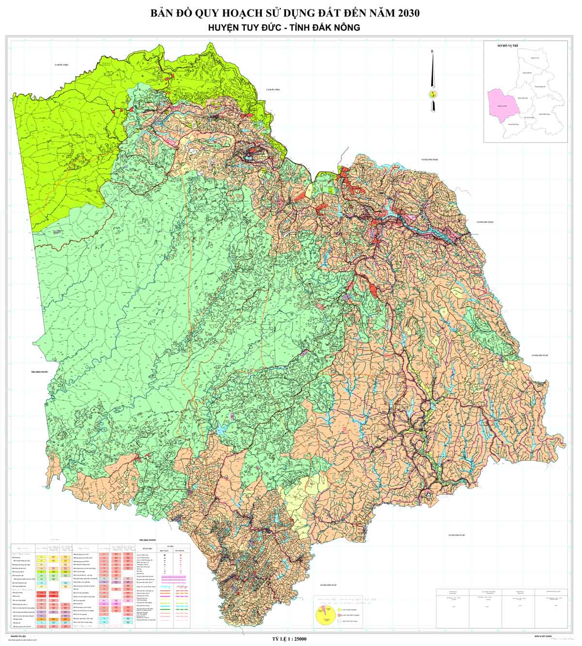 Bản đồ QHSDĐ huyện Tuy Đức đến năm 2030