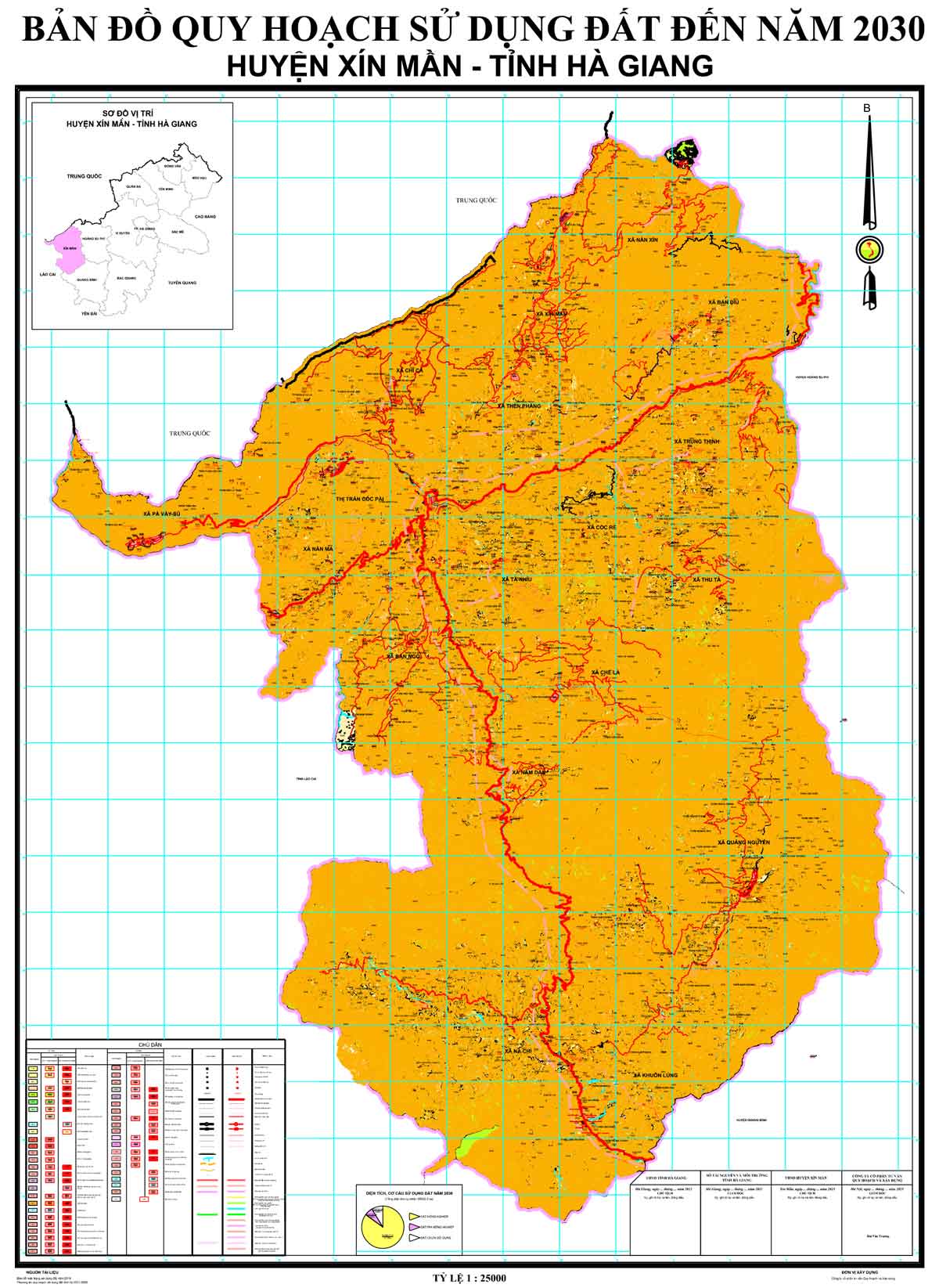 Bản đồ QHSDĐ huyện Xín Mần đến năm 2030