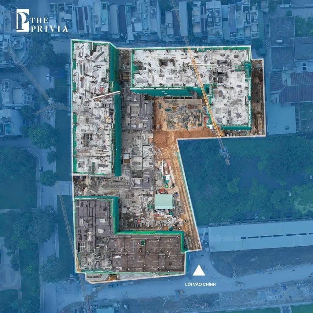 Tiến độ xây dựng mới nhất tháng 08/2023 dự án Privia Bình Tân