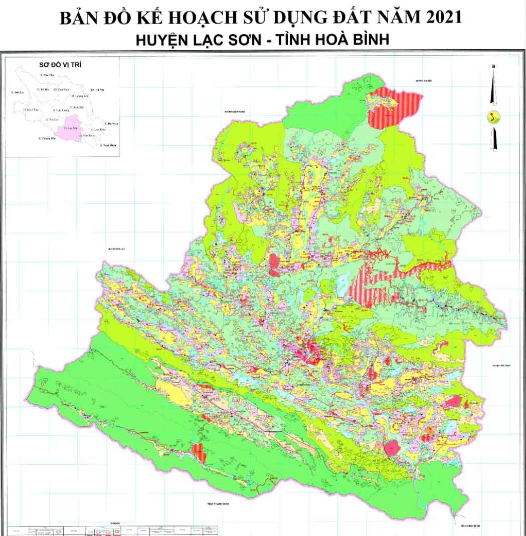 Bản đồ KHSDĐ huyện Lạc Sơn năm 2021
