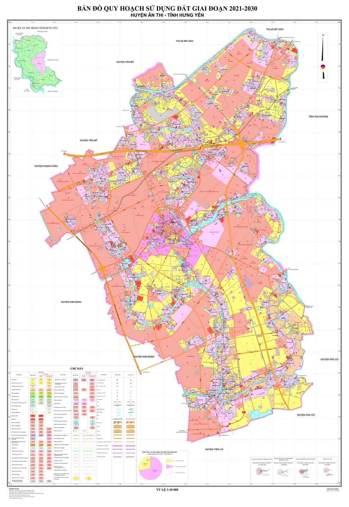 Bản đồ QHSDĐ huyện Ân Thi đến năm 2030