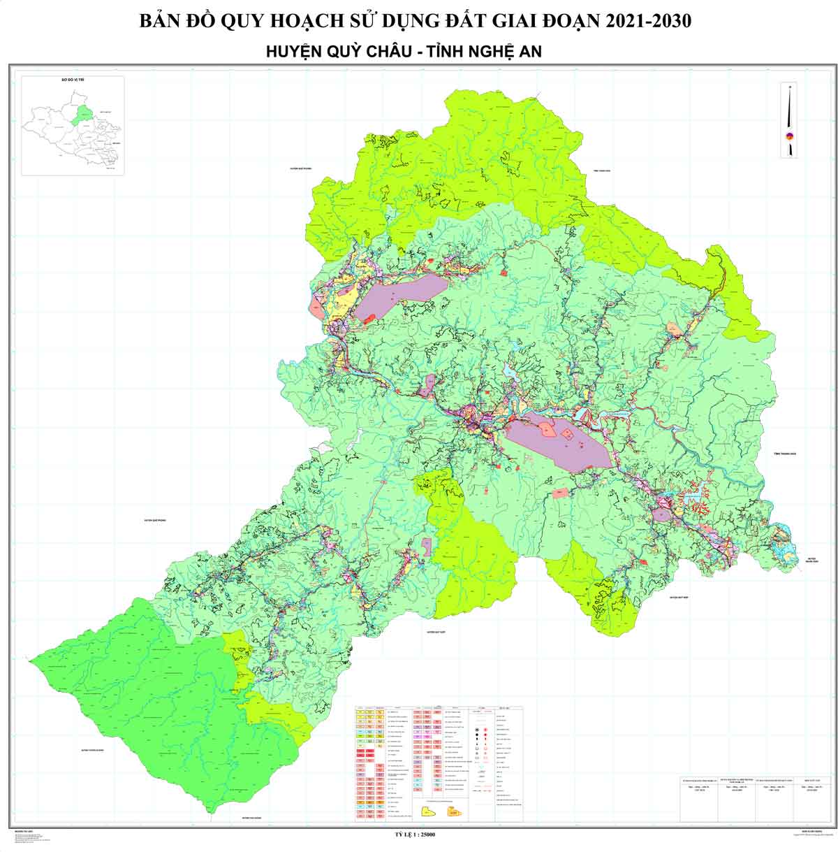 Bản đồ QHSDĐ huyện Quỳ Châu đến năm 2030