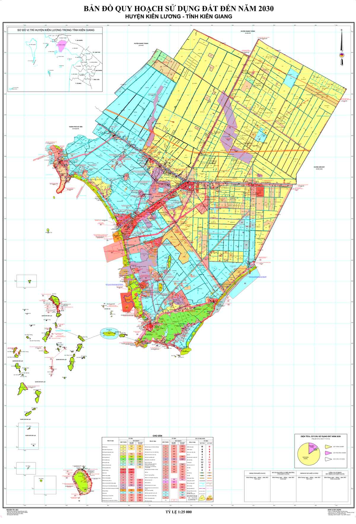 Bản đồ QHSDĐ huyện Kiên Lương đến năm 2030